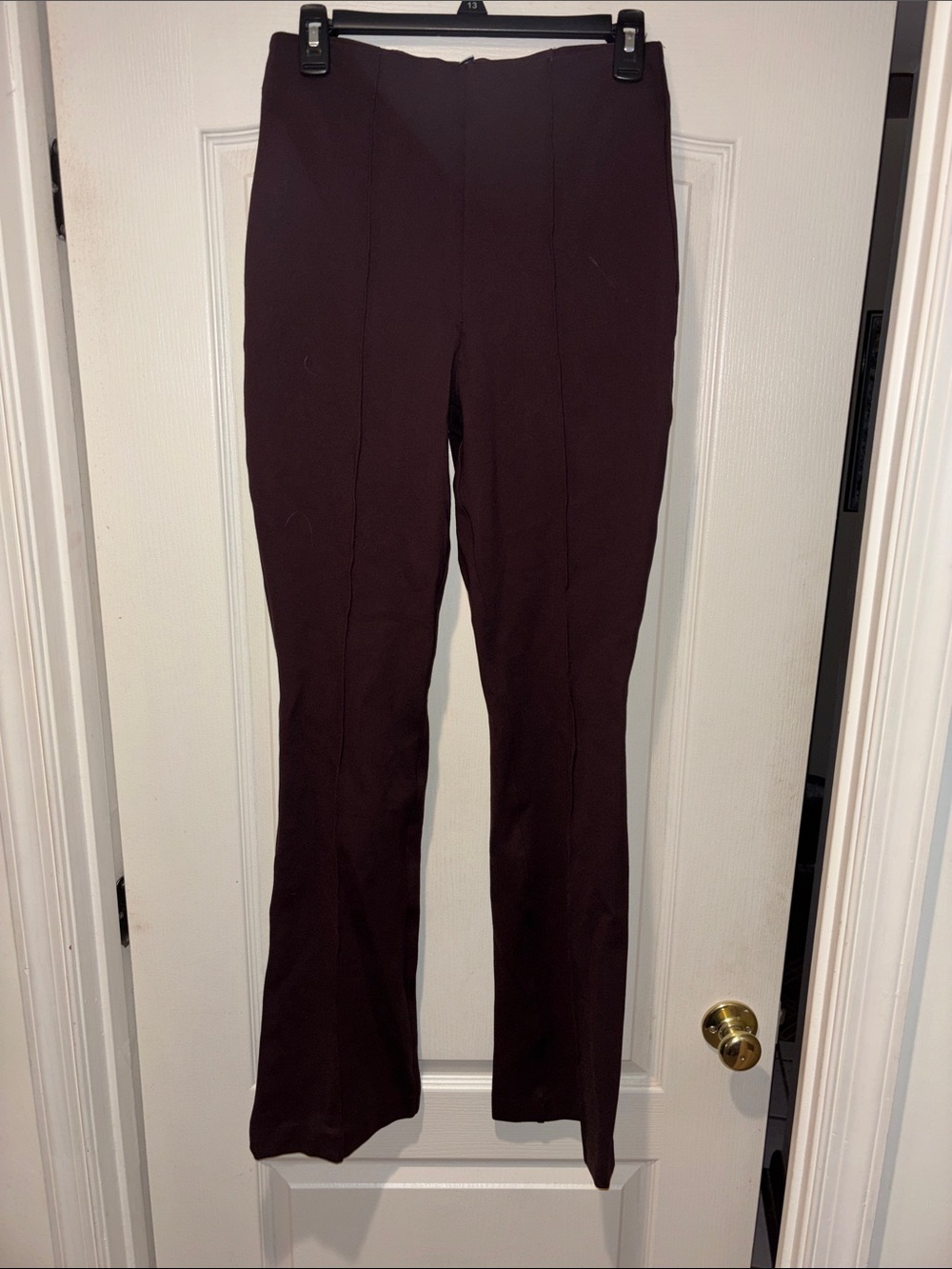 SPANX Women’s High-Waist Stretch - Dark Brown - pull on 4 way stretch